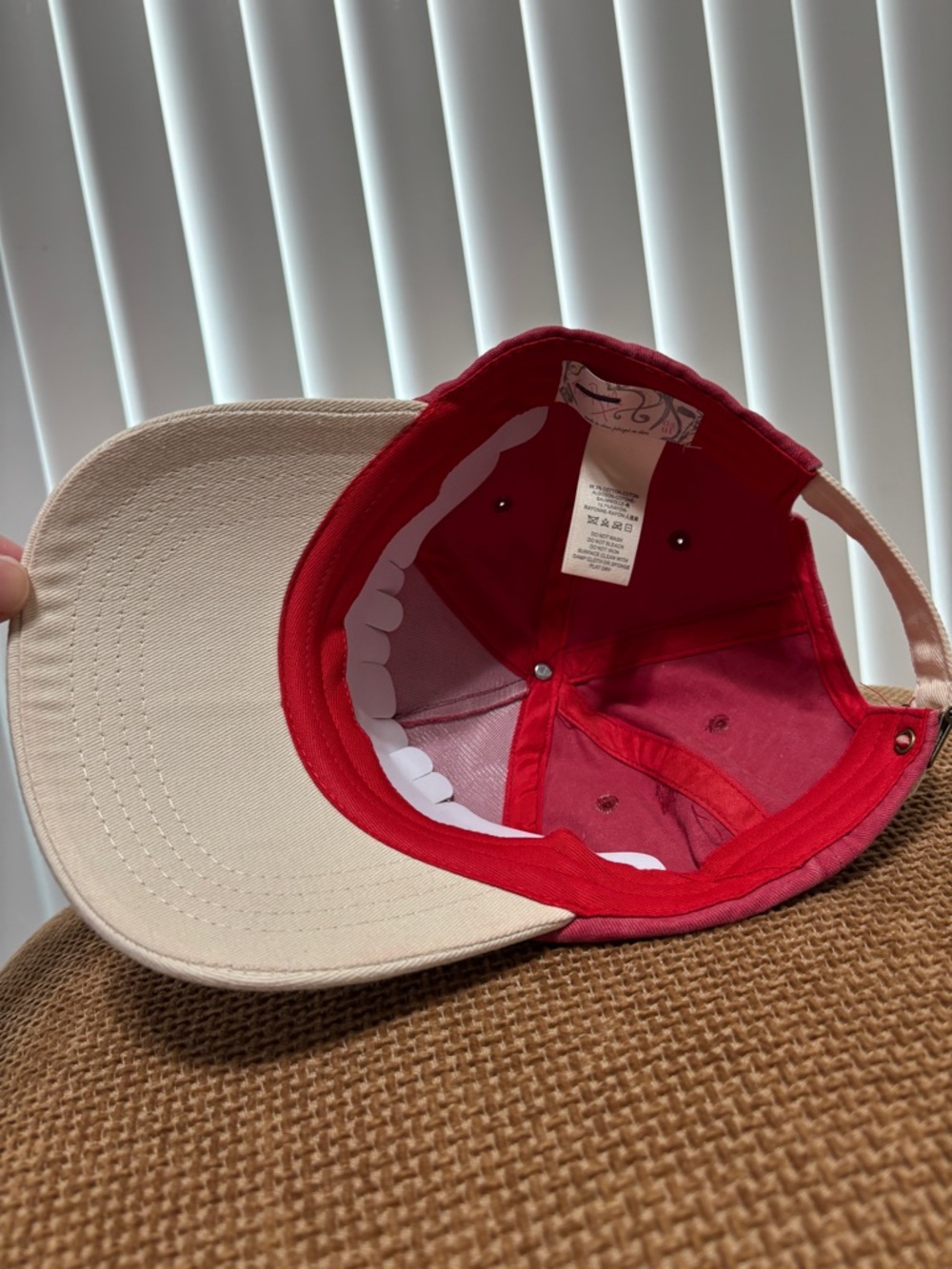 Free People Hat Washed Red Anchor Logo Y2K Womens Adjustable Vintage Style NWOT - Picture 9 of 10